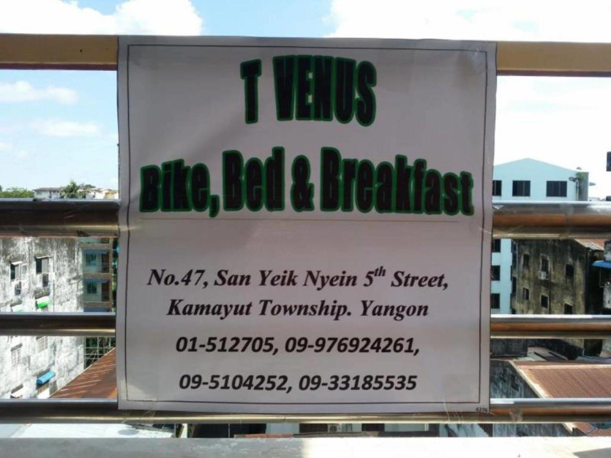 T Venus Hostel Yangon Exterior photo